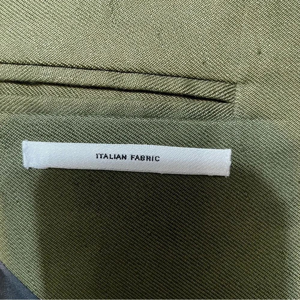 7 For All Mankind Army Linen Blazer Italian Fabric NWT​​​